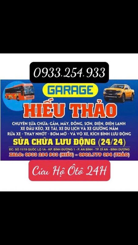 GARA Ô TÔ HIẾU THẢO